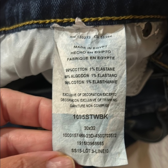 Wrangler Blue Straight Jeans Classic Style - Picture 5 of 7